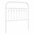 Metall Bettkopfteil, weiß, 90 cm mit stabilen Beinen