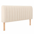 Universelle Bettkopfteilhusse, Stretch, Staubschutz, Dekorativ, Weiß, 150 cm