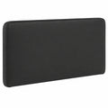 Gepolstertes Kunstleder-Kopfteil Riven 140 cm, Schwarz für Boxspringbetten