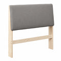 vidaXL Polsterkopfteil 100 cm Kiefernholz Taupe, Modernes Design für Schlafzimmer