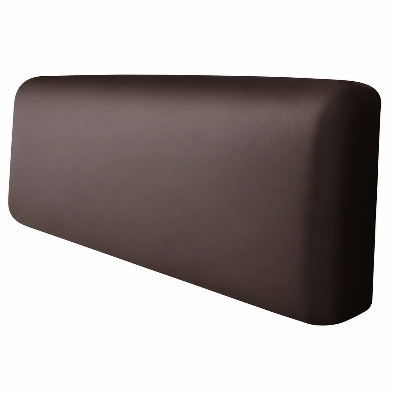 Wasserdichter Leder-Kopfteilbezug für Kingsize und Doppelbetten, Dunkelbraun, 200 cm