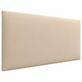 Gepolstertes Luxus-Kopfteil aus Kunstleder oder Stoff AQUALINE in Beige, 105 cm für Betten 80-105 cm