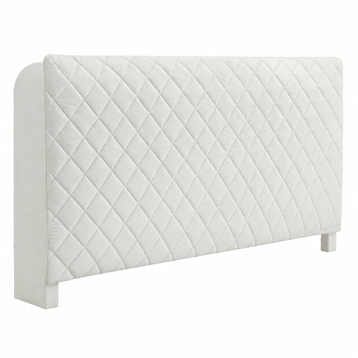 Beige Samt-Bettkopfteil- und Betthussen-Set, elastisch & waschbar, gepolstert, 180x70 cm