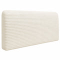 Stretch-Cord-Kopfteilbezug in Beige, staubdichter Schutz für Kingsize- und Einzelbetten, Schlafzimmerdekoration, 180cm