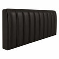 Eleganter Kopfteilbezug aus Leder, 210 cm, Schwarz, Dehnbar und Staubdicht