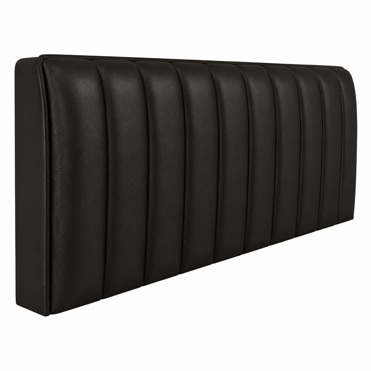 Eleganter Kopfteilbezug aus Leder, 210 cm, Schwarz, Dehnbar und Staubdicht
