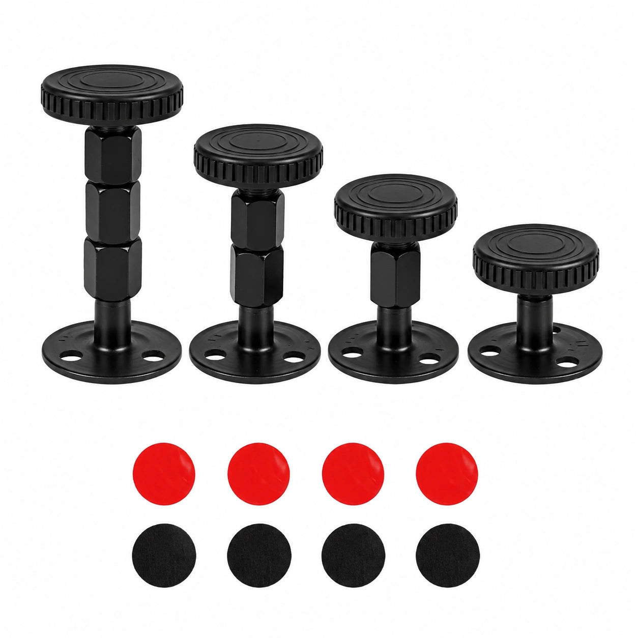 Verstellbare Bettabstandshalter 4er-Set, 33-112 mm, Anti-Shake, rutschfest und geräuschdämpfend