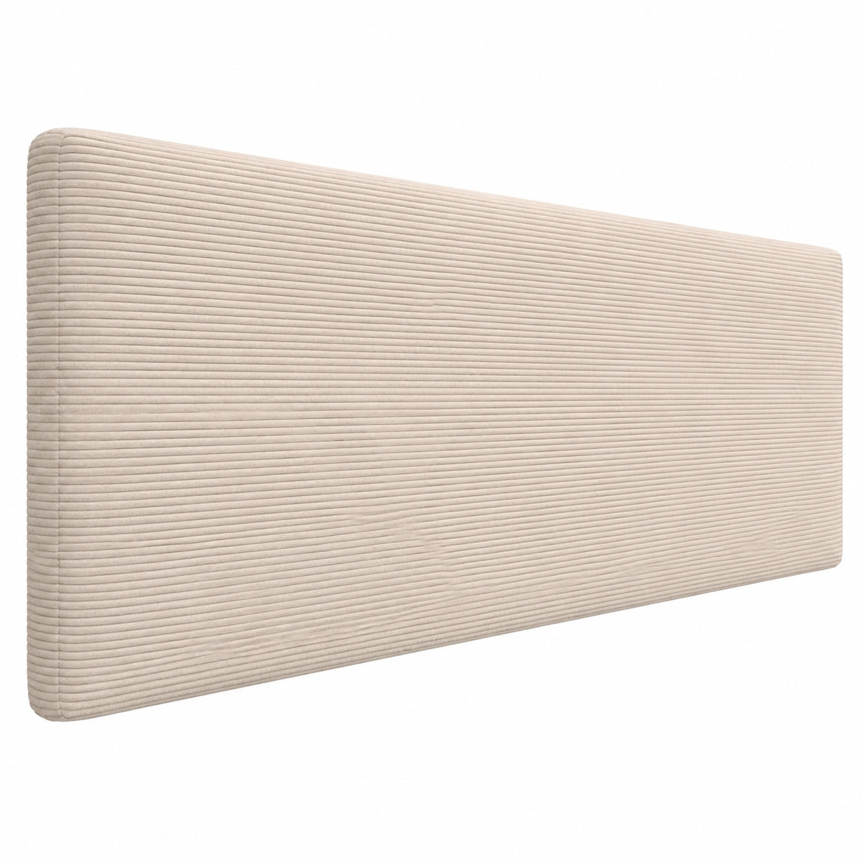 Luxuriöses Cord-Kopfteil, gepolstert, modern, 160 cm, Beige