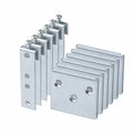 Multifunktionales Kleiderbügel-Set für Möbel und Kopfteile, inklusive Haken und Montageplatte