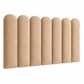 Luxus Samt Wandpolster Kissen für Schlafzimmer und Wohnzimmer - Beige, 30x60 cm