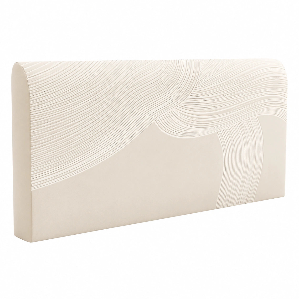 Verstellbarer Bettkopfteilbezug mit abstraktem Linienmuster, staubdichter Schonbezug für Schlafzimmer