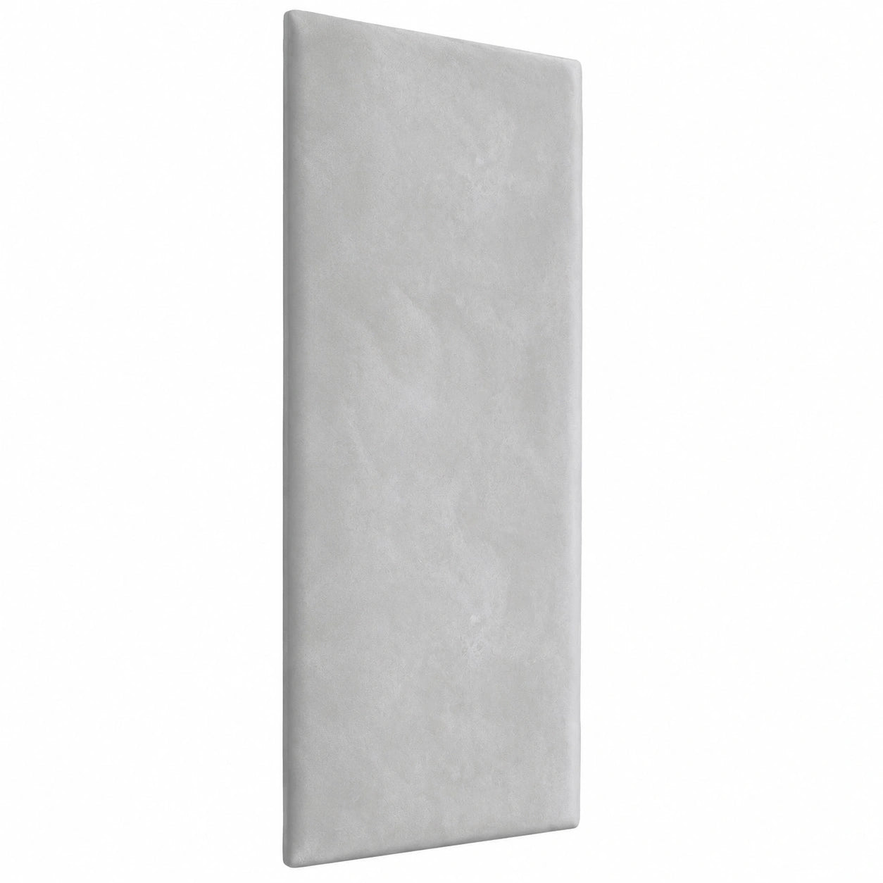 Luxuriöses Samt-Wandkissen für Schlafzimmer und Wohnzimmer, Modernes Design (Hellgrau, 80x20 cm)
