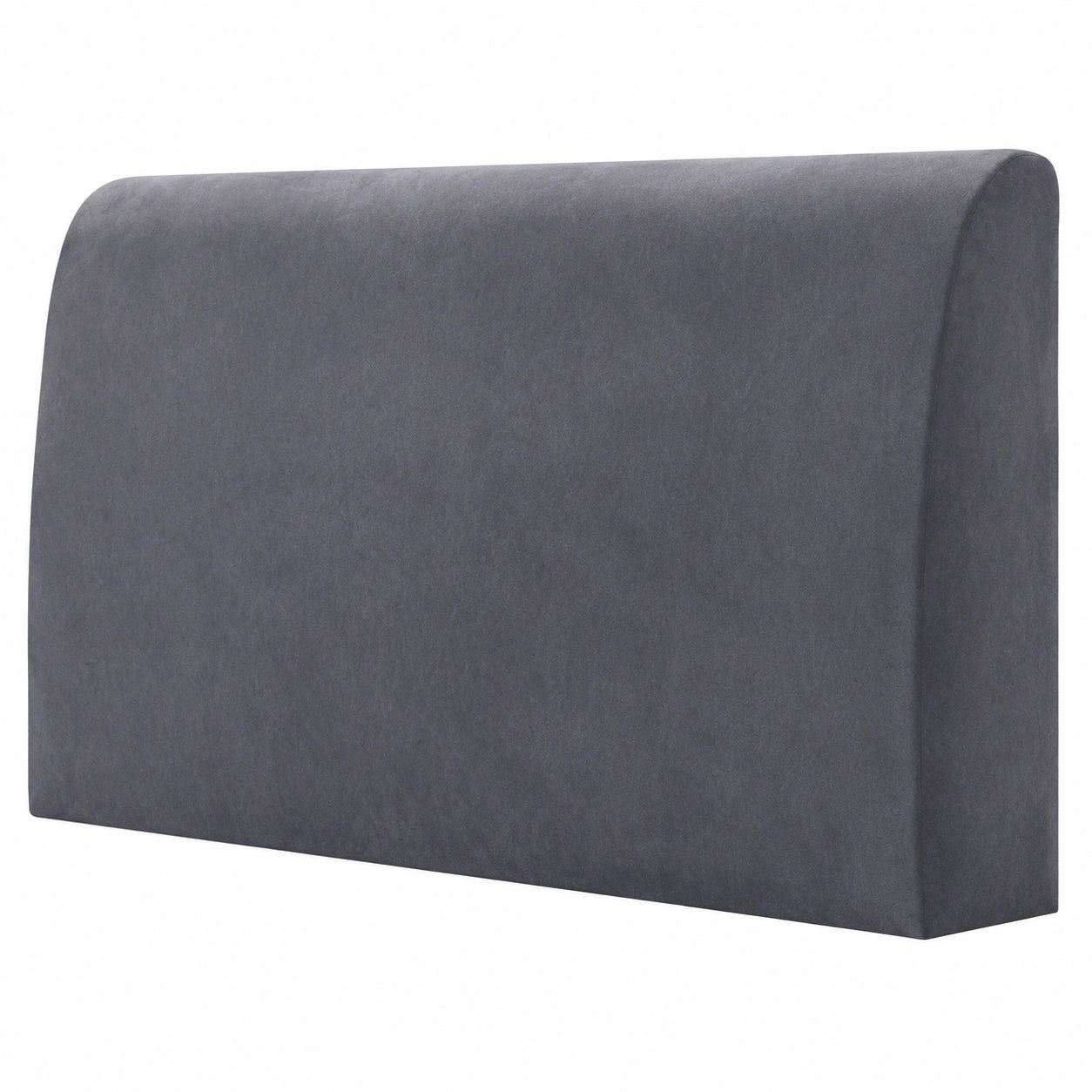 TAOCOCO Samt Kopfteilbezug für Doppelbett, elastisch, waschbar, Grau, 180-200 cm