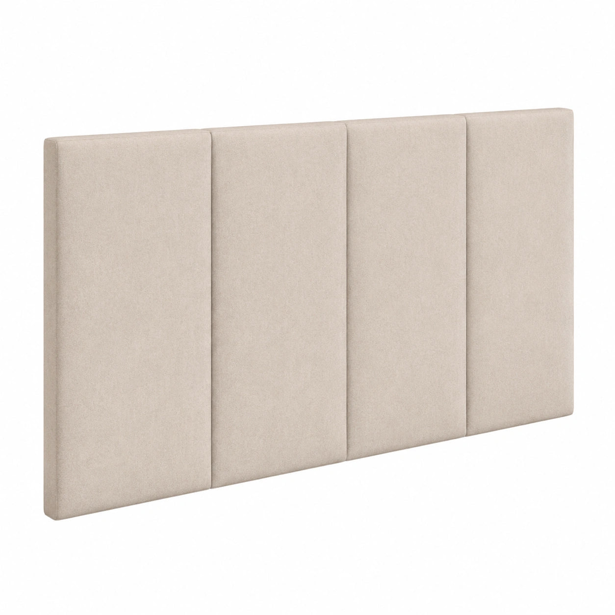 DHOME Aqualine Kopfteil, Fleckenresistent, Modular, Selbstklebend, Beige, 200x80cm, 4-teilig