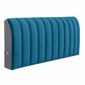 Velours Kopfteilschutz, Weicher Staubschutz für Betthaupt, Komplettabdeckung für Schlafzimmerdekor, Blau, 190cm