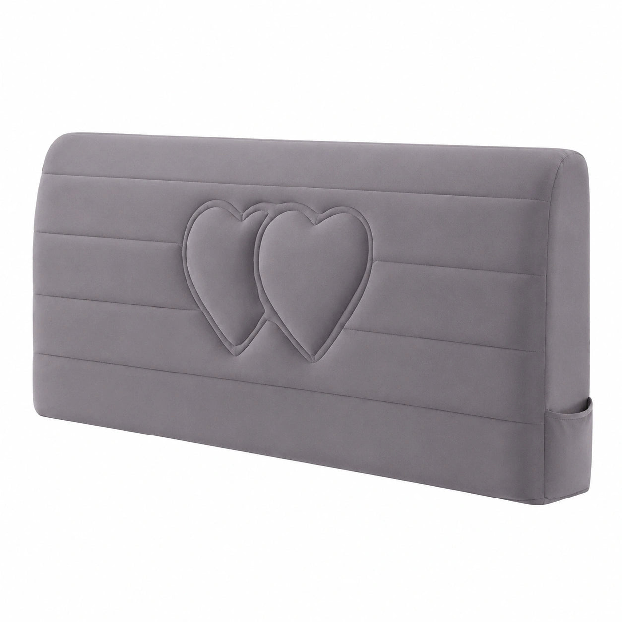 Elastischer Staubschutz für Bettkopfteile Super King Size, Waschbar, Grau, 200cm