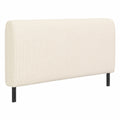 Elastischer Bettkopfteil-Bezug in Cremetönen, Maiskornmuster, Staubschutz für Schlafzimmer, 120 cm