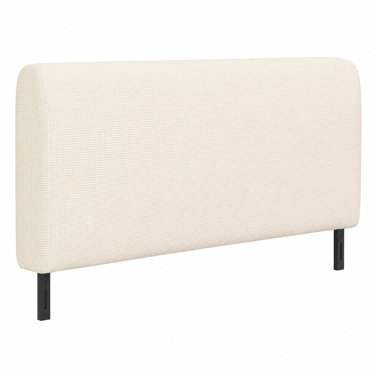 Elastischer Bettkopfteil-Bezug in Cremetönen, Maiskornmuster, Staubschutz für Schlafzimmer, 120 cm