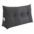 ELONEO Rückenkissen, 100 cm breit, ergonomisches Keilkissen für Bett und Sofa, abnehmbarer Bezug, mit Seitentasche