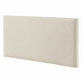 RAVIO Wandkissen Creme 60x30 cm - Gepolsterte Paneele für Schlafzimmer, Kinderzimmer, Büro